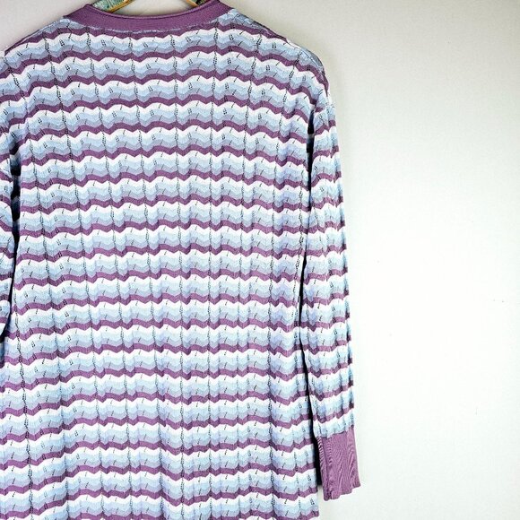 Intimately Free People Lounge Swift Open Cardigan Duster Chevron Print, Sz M - Picture 8 of 10